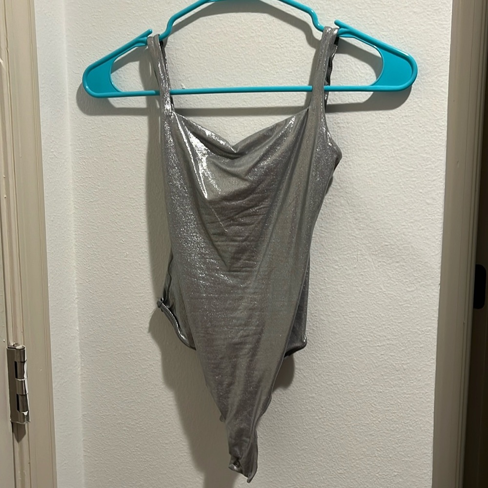 Silver Skims Bodysuit